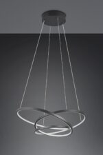 LED Κρεμαστό Φωτιστικό Μαύρο Ματ Φ64 Darvin 34W 4500lm CCT Step Dimmable Trio Lighting – 349110132