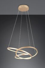 LED Κρεμαστό Φωτιστικό Χρυσό Φ64 Darvin 34W 4500lm CCT Step Dimmable Trio Lighting – 349110179