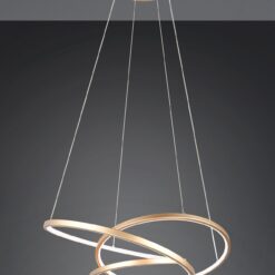LED Κρεμαστό Φωτιστικό Χρυσό Φ64 Darvin 34W 4500lm CCT Step Dimmable Trio Lighting – 349110179
