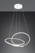 LED Κρεμαστό Φωτιστικό Λευκό Ματ Φ84 Darvin 52W 6700lm CCT Step Dimmable Trio Lighting – 349119131