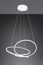 LED Κρεμαστό Φωτιστικό Λευκό Ματ Φ84 Darvin 52W 6700lm CCT Step Dimmable Trio Lighting – 349119131
