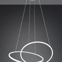LED Κρεμαστό Φωτιστικό Λευκό Ματ Φ84 Darvin 52W 6700lm CCT Step Dimmable Trio Lighting – 349119131