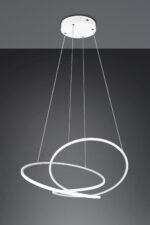 LED Κρεμαστό Φωτιστικό Λευκό Ματ Φ84 Darvin 52W 6700lm CCT Step Dimmable Trio Lighting – 349119131