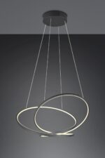 LED Κρεμαστό Φωτιστικό Μαύρο Ματ Φ84 Darvin 52W 6700lm CCT Step Dimmable Trio Lighting – 349119132