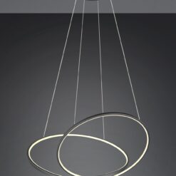 LED Κρεμαστό Φωτιστικό Μαύρο Ματ Φ84 Darvin 52W 6700lm CCT Step Dimmable Trio Lighting – 349119132