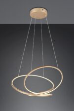 LED Κρεμαστό Φωτιστικό Χρυσό Φ84 Darvin 52W 6700lm CCT Step Dimmable Trio Lighting – 349119179