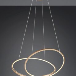 LED Κρεμαστό Φωτιστικό Χρυσό Φ84 Darvin 52W 6700lm CCT Step Dimmable Trio Lighting – 349119179