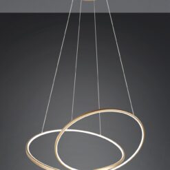 LED Κρεμαστό Φωτιστικό Χρυσό Φ84 Darvin 52W 6700lm CCT Step Dimmable Trio Lighting – 349119179
