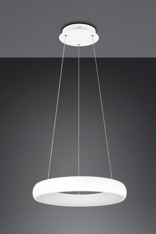 LED Κρεμαστό Φωτιστικό Λευκό Ματ Φ41 Cardona 29W 3300lm CCT Step Dimmable Trio Lighting – 349614531