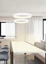 LED Κρεμαστό Φωτιστικό Λευκό Ματ Φ41 Cardona 29W 3300lm CCT Step Dimmable Trio Lighting – 349614531