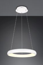LED Κρεμαστό Φωτιστικό Λευκό Ματ Φ62 Cardona 38W 4400lm CCT Step Dimmable Trio Lighting – 349616031