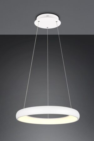 LED Κρεμαστό Φωτιστικό Λευκό Ματ Φ62 Cardona 38W 4400lm CCT Step Dimmable Trio Lighting – 349616031