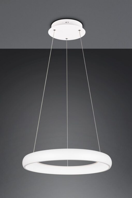 LED Κρεμαστό Φωτιστικό Λευκό Ματ Φ62 Cardona 38W 4400lm CCT Step Dimmable Trio Lighting – 349616031