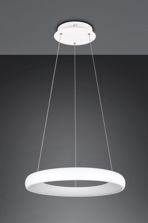 LED Κρεμαστό Φωτιστικό Λευκό Ματ Φ62 Cardona 38W 4400lm CCT Step Dimmable Trio Lighting – 349616031