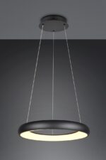 LED Κρεμαστό Φωτιστικό Μαύρο Ματ Φ62 Cardona 38W 4400lm CCT Step Dimmable Trio Lighting – 349616032