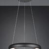LED Κρεμαστό Φωτιστικό Μαύρο Ματ Φ62 Cardona 38W 4400lm CCT Step Dimmable Trio Lighting – 349616032