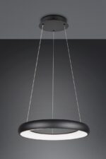 LED Κρεμαστό Φωτιστικό Μαύρο Ματ Φ62 Cardona 38W 4400lm CCT Step Dimmable Trio Lighting – 349616032