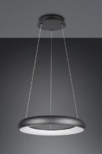 LED Κρεμαστό Φωτιστικό Μαύρο Ματ Φ62 Cardona 38W 4400lm CCT Step Dimmable Trio Lighting – 349616032