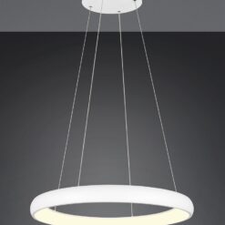 LED Κρεμαστό Φωτιστικό Λευκό Ματ Φ75 Cardona 59W 6900lm CCT Step Dimmable Trio Lighting – 349617531