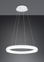 LED Κρεμαστό Φωτιστικό Λευκό Ματ Φ75 Cardona 59W 6900lm CCT Step Dimmable Trio Lighting – 349617531