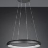 LED Κρεμαστό Φωτιστικό Μαύρο Ματ Φ75 Cardona 59W 6900lm CCT Step Dimmable Trio Lighting – 349617532