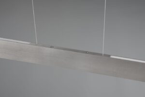 LED Κρεμαστό Γραμμικό Φωτιστικό Galway Νίκελ Ματ Up-Down CCT 35W 4200lm Dimmable Trio Lighting – 349710107