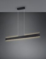 LED Κρεμαστό Γραμμικό Φωτιστικό Galway Μαύρο Ματ Up-Down CCT 35W 4200lm Dimmable Trio Lighting – 349710132
