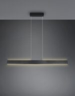 LED Κρεμαστό Γραμμικό Φωτιστικό Galway Μαύρο Ματ Up-Down CCT 35W 4200lm Dimmable Trio Lighting – 349710132