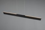 LED Κρεμαστό Γραμμικό Φωτιστικό Galway Μαύρο Ματ Up-Down CCT 35W 4200lm Dimmable Trio Lighting – 349710132