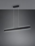 LED Κρεμαστό Γραμμικό Φωτιστικό Galway Μαύρο Ματ Up-Down CCT 35W 4200lm Dimmable Trio Lighting – 349710132