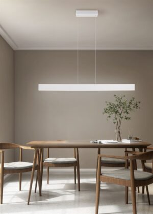 LED Κρεμαστό Γραμμικό Φωτιστικό Galway Γκρι Up-Down CCT 35W 4200lm Dimmable Trio Lighting – 349710176