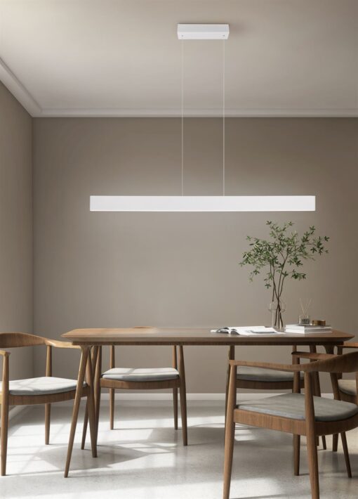 LED Κρεμαστό Γραμμικό Φωτιστικό Galway Γκρι Up-Down CCT 35W 4200lm Dimmable Trio Lighting – 349710176