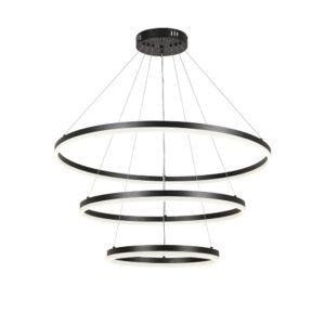 InLight Κρεμαστό φωτιστικό LED 100W 3CCT (by switch on base) 6095-A-Black