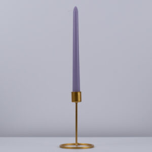 GloboStar® LAVENDER-FIELD 35203 ΣΕΤ 4 Αρωματικά Κεριά Κηροπηγίου Παραφίνης με Άρωμα Λεμόνι – Λεβάντα Μωβ Μ2 x Π2 x Υ25cm