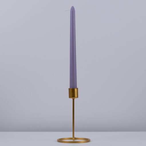 GloboStar® LAVENDER-FIELD 35203 ΣΕΤ 4 Αρωματικά Κεριά Κηροπηγίου Παραφίνης με Άρωμα Λεμόνι – Λεβάντα Μωβ Μ2 x Π2 x Υ25cm