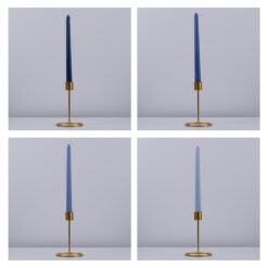 GloboStar® WINTER-SOLITUDE 35208 ΣΕΤ 4 Αρωματικά Κεριά Κηροπηγίου Παραφίνης με Άρωμα Χειμερινός Ωκεανός Πολύχρωμα Μ2 x Π2 x Υ25cm