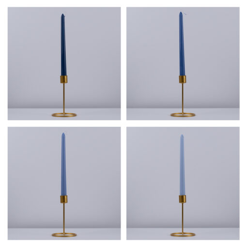 GloboStar® WINTER-SOLITUDE 35208 ΣΕΤ 4 Αρωματικά Κεριά Κηροπηγίου Παραφίνης με Άρωμα Χειμερινός Ωκεανός Πολύχρωμα Μ2 x Π2 x Υ25cm