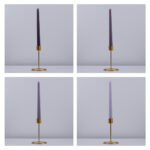 GloboStar® VALLEY-FLOWERS 35209 ΣΕΤ 4 Αρωματικά Κεριά Κηροπηγίου Παραφίνης με Άρωμα Λουλούδια του Αγρού Πολύχρωμα Μ2 x Π2 x Υ25cm