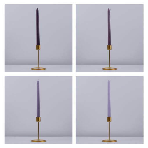 GloboStar® VALLEY-FLOWERS 35209 ΣΕΤ 4 Αρωματικά Κεριά Κηροπηγίου Παραφίνης με Άρωμα Λουλούδια του Αγρού Πολύχρωμα Μ2 x Π2 x Υ25cm