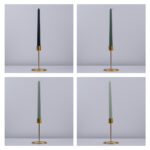 GloboStar® SPRING-FOREST 35210 ΣΕΤ 4 Αρωματικά Κεριά Κηροπηγίου Παραφίνης με Άρωμα Φρεσκάδα Βουνού Πολύχρωμα Μ2 x Π2 x Υ25cm