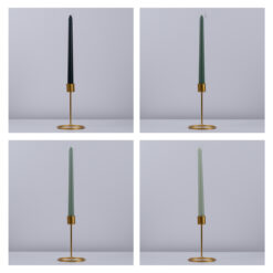 GloboStar® SPRING-FOREST 35210 ΣΕΤ 4 Αρωματικά Κεριά Κηροπηγίου Παραφίνης με Άρωμα Φρεσκάδα Βουνού Πολύχρωμα Μ2 x Π2 x Υ25cm