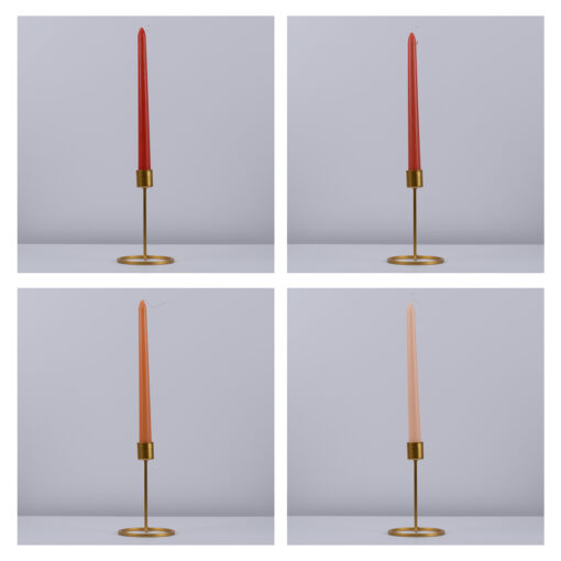 GloboStar® SUMMER-SIESTA 35212 ΣΕΤ 4 Αρωματικά Κεριά Κηροπηγίου Παραφίνης με Άρωμα Λουλούδια του Καλοκαιριού Πολύχρωμα Μ2 x Π2 x Υ25cm