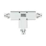 Σύνδεσμος ράγας 4 Line Ταυ Λευκό V-TAC – 3525