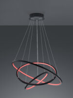 Κρεμαστό Φωτιστικό Trio Lighting LED 80W  Ανθρακί Μεταλλικό 7000lm RGBW 3000 – 6000K  352710342