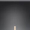Κρεμαστό Μονόφωτο Ξύλο+Φιμέ Γυαλί CELESTE LED 10W 1100lm Step Dimmable 3000Κ Trio Lighting – 354910132