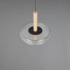 Κρεμαστό Μονόφωτο Ξύλο+Φιμέ Γυαλί CELESTE LED 10W 1100lm Step Dimmable 3000Κ Trio Lighting – 354910132
