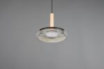 Κρεμαστό Μονόφωτο Ξύλο+Φιμέ Γυαλί CELESTE LED 10W 1100lm Step Dimmable 3000Κ Trio Lighting – 354910132