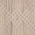 GloboStar® 35502 Μακραμέ Κουρτίνα Χειροποίητη Μπεζ Π200 x Υ200cm