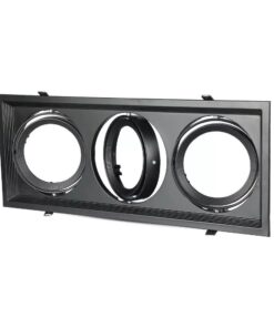 Χωνευτή βάση 3xAR111 Μαύρο σώμα  V-TAC – 3583