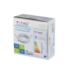 Σποτ φωτιστικό V-TAC, συμβατό με λάμπες GU10, 35W, IP20 προστασία, τριετής εγγύηση.